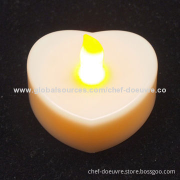 LED Heart Tealight Candle